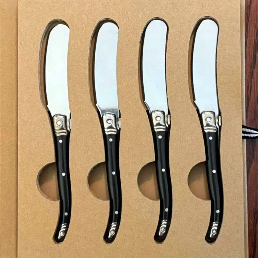Luxury Black Handle Charcuterie Board Spreaders (Set of 4) Hostess Gift